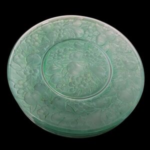 Vintage Consolidated Green Dinner Plate, Set Of 4